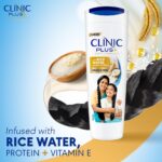 Clinic Plus Strong & Thick Shampoo with Rice water,Protein & Vitamin E for Hair Strengthening, Breakage Reduction and Thicker Hair