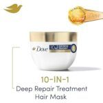 Dove 10 In 1 intense Deep Repair Treatment Hair Mask, Fresh, 120 Ml, For Damaged Hair Pack