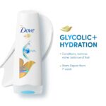 Dove Glycolic + Hydration Floral Conditioner For Dry Hair With 5% Hydra-Glycol For Upto 100 Hours Of Hydrated, Fluid Hair