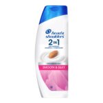 Head & Shoulders 2-in-1 Smooth and Silky Anti Dandruff Shampoo + Conditioner for Women & Men, With Almond Milk