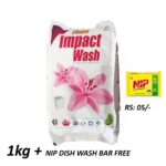 Fena Impact Powder 1kg + NIP Dishwash Bar Rs 5/- free,The Complete Washing Solution