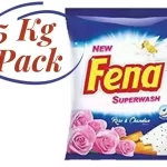 Fena SuperWash Powder 5kg + NIP Dishwash Bar Rs 5/- free