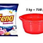 Fena SuperWash Powder 5kg + TUB free